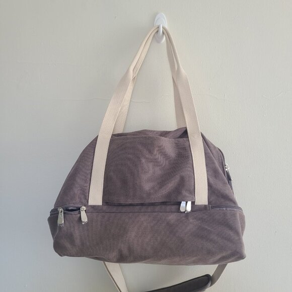 Lo & Sons Women's Catalina Deluxe Weekender Bag Small Gray Organizer Travel Work - Picture 1 of 9